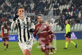 2021-12-16 - Cristiana Girelli (Juventus Women) celebrates the goal -  JUVENTUS VS SERVETTE - UEFA CHAMPIONS LEAGUE WOMEN - SOCCER