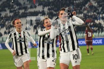 2021-12-16 - Cristiana Girelli (Juventus Women) celebrates the goal -  JUVENTUS VS SERVETTE - UEFA CHAMPIONS LEAGUE WOMEN - SOCCER