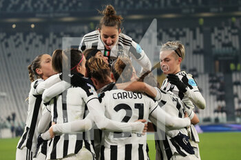 2021-12-16 - Juventus Women celebrates the goal -  JUVENTUS VS SERVETTE - UEFA CHAMPIONS LEAGUE WOMEN - SOCCER