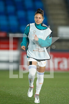 2021-11-18 - Ivana Andres of Real Madrid warms up during the UEFA Women's Champions League, Group B, football match between Real Madrid and Paris Saint-Germain on November 18, 2021 at Alfredo Di Stefano stadium in Valdebebas, Madrid, Spain - REAL MADRID VS PARIS SAINT-GERMAIN - UEFA CHAMPIONS LEAGUE WOMEN - SOCCER