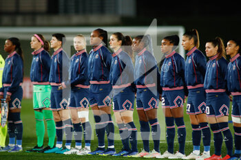 2021-11-18 - Players of PSG during the UEFA Women's Champions League, Group B, football match between Real Madrid and Paris Saint-Germain on November 18, 2021 at Alfredo Di Stefano stadium in Valdebebas, Madrid, Spain - REAL MADRID VS PARIS SAINT-GERMAIN - UEFA CHAMPIONS LEAGUE WOMEN - SOCCER