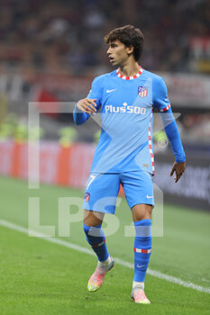 2021-09-28 - Joao Felix of Club Atletico de Madrid in action during the UEFA Champions League 2021/22 Group Stage - Group B football match between AC Milan and Club Atletico de Madrid at Giuseppe Meazza Stadium, Milan, Italy on September 28, 2021 - AC MILAN VS ATLETICO MADRID - UEFA CHAMPIONS LEAGUE - SOCCER