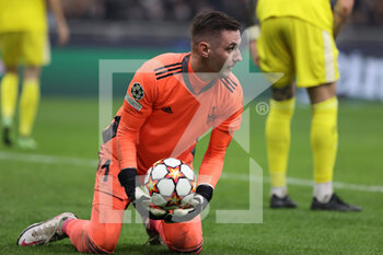 2021-10-19 - Dumitru Celeadnic of FC Sheriff Tiraspol in action during the UEFA Champions League 2021/22 Group Stage - Group D football match between FC Internazionale and FC Sheriff Tiraspol at Giuseppe Meazza Stadium, Milan, Italy on October 19, 2021 - INTER - FC INTERNAZIONALE VS SHERIFF TIRASPOL - UEFA CHAMPIONS LEAGUE - SOCCER