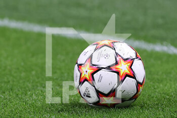 2021-10-19 - Official Adidas Champions League Matchball during the UEFA Champions League 2021/22 Group Stage - Group D football match between FC Internazionale and FC Sheriff Tiraspol at Giuseppe Meazza Stadium, Milan, Italy on October 19, 2021 - INTER - FC INTERNAZIONALE VS SHERIFF TIRASPOL - UEFA CHAMPIONS LEAGUE - SOCCER