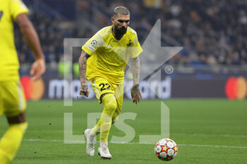 2021-10-19 - Dimitris Kolovos of FC Sheriff Tiraspol in action during the UEFA Champions League 2021/22 Group Stage - Group D football match between FC Internazionale and FC Sheriff Tiraspol at Giuseppe Meazza Stadium, Milan, Italy on October 19, 2021 - INTER - FC INTERNAZIONALE VS SHERIFF TIRASPOL - UEFA CHAMPIONS LEAGUE - SOCCER