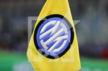 2021-11-24 - FC Internazionale flag during the UEFA Champions League 2021/22 Group Stage - Group D football match between FC Internazionale and FC Shakhtar Donetsk at Giuseppe Meazza Stadium, Milan, Italy on November 24, 2021 - INTER - FC INTERNAZIONALE VS SHAKHTAR DONETSK - UEFA CHAMPIONS LEAGUE - SOCCER