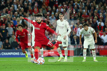 2021-09-15 - Mohamed Salah (Liverpool FC) penalty (missed) - GROUP B - LIVERPOOL FC VS AC MILAN - UEFA CHAMPIONS LEAGUE - SOCCER