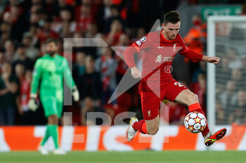 2021-09-15 - Andrew Robertson (Liverpool FC) in action - GROUP B - LIVERPOOL FC VS AC MILAN - UEFA CHAMPIONS LEAGUE - SOCCER