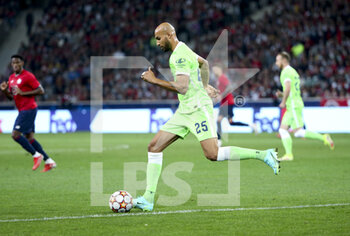 2021-09-14 - John Brooks of Wolfsburg during the UEFA Champions League, Group Stage, Group G football match between Lille OSC (LOSC) and VfL Wolfsburg on September 14, 2021 at Stade Pierre Mauroy in Villeneuve-d?Ascq near Lille, France - LILLE OSC (LOSC) AND VEREIN FUR LEIBESUBUNGEN WOLFSBURG - UEFA CHAMPIONS LEAGUE - SOCCER