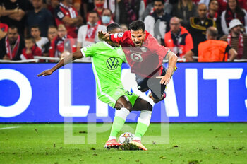 2021-09-14 - Benjamin ANDRE of Lille during the UEFA Champions League, Group Stage, Group G football match between Lille OSC (LOSC) and Verein fur Leibesubungen Wolfsburg on September 14, 2021 at Pierre Mauroy Stadium in Villeneuve-d'Ascq, France - LILLE OSC (LOSC) AND VEREIN FUR LEIBESUBUNGEN WOLFSBURG - UEFA CHAMPIONS LEAGUE - SOCCER