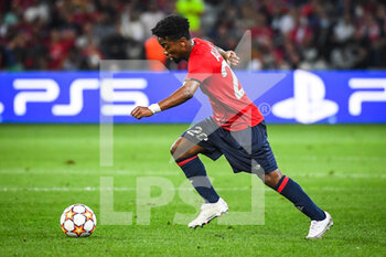 2021-09-14 - Angel GOMES of Lille during the UEFA Champions League, Group Stage, Group G football match between Lille OSC (LOSC) and Verein fur Leibesubungen Wolfsburg on September 14, 2021 at Pierre Mauroy Stadium in Villeneuve-d'Ascq, France - LILLE OSC (LOSC) AND VEREIN FUR LEIBESUBUNGEN WOLFSBURG - UEFA CHAMPIONS LEAGUE - SOCCER