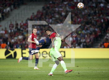 2021-09-14 - Angel Gomes of Lille during the UEFA Champions League, Group Stage, Group G football match between Lille OSC (LOSC) and VfL Wolfsburg on September 14, 2021 at Stade Pierre Mauroy in Villeneuve-d?Ascq near Lille, France - LILLE OSC (LOSC) AND VEREIN FUR LEIBESUBUNGEN WOLFSBURG - UEFA CHAMPIONS LEAGUE - SOCCER