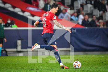 2021-09-14 - Jose FONTE of Lille during the UEFA Champions League, Group Stage, Group G football match between Lille OSC (LOSC) and Verein fur Leibesubungen Wolfsburg on September 14, 2021 at Pierre Mauroy Stadium in Villeneuve-d'Ascq, France - LILLE OSC (LOSC) AND VEREIN FUR LEIBESUBUNGEN WOLFSBURG - UEFA CHAMPIONS LEAGUE - SOCCER