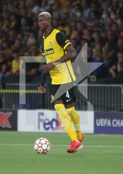 2021-09-14 - Mohamed Ali Camara of Young Boys Berne during the UEFA Champions League, Group Stage, Group F football match between Young Boys Berne and Manchester United on September 14, 2021 at Stade de Suisse in Berne, Switzerland - GROUP F - YOUNG BOYS BERNE VS MANCHESTER UNITED - UEFA CHAMPIONS LEAGUE - SOCCER