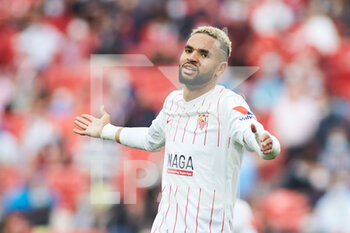 2021-09-14 - Youssef En-Nesyri of Sevilla laments during the UEFA Champions League, Group G, football match played between Sevilla FC and RB Salzburg at Ramon Sanchez-Pizjuan stadium on September 14, 2021, in Sevilla, Spain - GROUP G - SEVILLA FC VS RB SALZBURG - UEFA CHAMPIONS LEAGUE - SOCCER