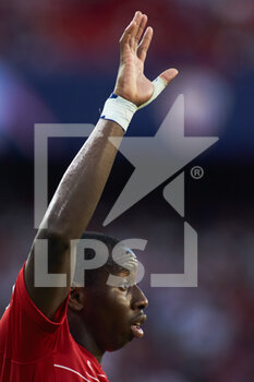 2021-09-14 - Mohamed Camara of Salzburg looks on during the UEFA Champions League, Group G, football match played between Sevilla FC and RB Salzburg at Ramon Sanchez-Pizjuan stadium on September 14, 2021, in Sevilla, Spain - GROUP G - SEVILLA FC VS RB SALZBURG - UEFA CHAMPIONS LEAGUE - SOCCER