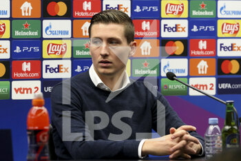 2021-09-15 - Hans Vanaken of Club Brugge answers to the media during the post-match press conference following the UEFA Champions League, Group Stage, Group 1 football match between Club Brugge KV and Paris Saint-Germain (PSG)on September 15, 2021 at Jan Breydel Stadion in Bruges, Belgium - CLUB BRUGGE KV VS PARIS SAINT-GERMAIN (PSG) - UEFA CHAMPIONS LEAGUE - SOCCER
