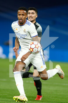 2021-09-28 - Eder Militao of Real Madrid during the UEFA Champions League, Group D football match between Real Madrid and FC Sheriff Tiraspol on Septenber 28, 2021 at Santiago Bernabeu stadium in Madrid, Spain - REAL MADRID VS FC SHERIFF TIRASPOL - UEFA CHAMPIONS LEAGUE - SOCCER