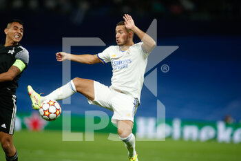 2021-09-28 - Eden Hazard of Real Madrid during the UEFA Champions League, Group D football match between Real Madrid and FC Sheriff Tiraspol on Septenber 28, 2021 at Santiago Bernabeu stadium in Madrid, Spain - REAL MADRID VS FC SHERIFF TIRASPOL - UEFA CHAMPIONS LEAGUE - SOCCER