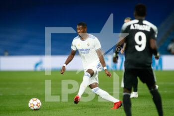 2021-09-28 - David Alaba of Real Madrid during the UEFA Champions League, Group D football match between Real Madrid and FC Sheriff Tiraspol on Septenber 28, 2021 at Santiago Bernabeu stadium in Madrid, Spain - REAL MADRID VS FC SHERIFF TIRASPOL - UEFA CHAMPIONS LEAGUE - SOCCER