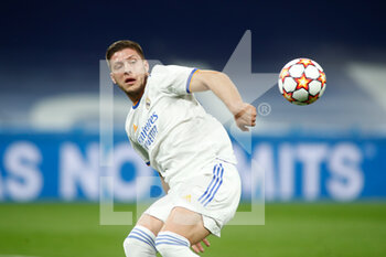 2021-09-28 - Luka Jovic of Real Madrid during the UEFA Champions League, Group D football match between Real Madrid and FC Sheriff Tiraspol on Septenber 28, 2021 at Santiago Bernabeu stadium in Madrid, Spain - REAL MADRID VS FC SHERIFF TIRASPOL - UEFA CHAMPIONS LEAGUE - SOCCER