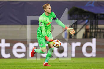 2021-09-28 - Peter Gulacsi of Leipzig during the UEFA Champions League, Group A football match between Red Bull Leipzig and Club Brugge on September 28, 2021 at Red Bull Arena in Leipzig, Germany - RED BULL LEIPZIG VS CLUB BRUGGE - UEFA CHAMPIONS LEAGUE - SOCCER
