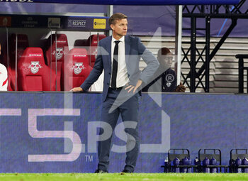 2021-09-28 - Red Bull Leipzig head coach Jesse Marsch during the UEFA Champions League, Group A football match between Red Bull Leipzig and Club Brugge on September 28, 2021 at Red Bull Arena in Leipzig, Germany - RED BULL LEIPZIG VS CLUB BRUGGE - UEFA CHAMPIONS LEAGUE - SOCCER