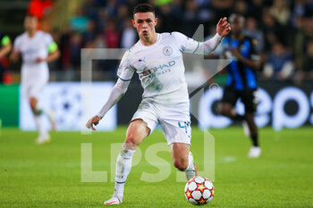 2021-10-19 - Phil Foden of Manchester City during the UEFA Champions League, Group A football match between Club Brugge KV and Manchester City on October 19, 2021 at Jan Breydelstadion in Bruges, Belgium - CLUB BRUGGE KV VS MANCHESTER CITY - UEFA CHAMPIONS LEAGUE - SOCCER