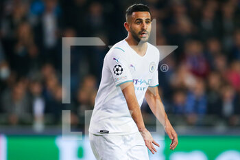 2021-10-19 - Riyad Mahrez of Manchester City during the UEFA Champions League, Group A football match between Club Brugge KV and Manchester City on October 19, 2021 at Jan Breydelstadion in Bruges, Belgium - CLUB BRUGGE KV VS MANCHESTER CITY - UEFA CHAMPIONS LEAGUE - SOCCER