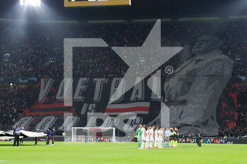 2021-10-19 - Ajax banner during the UEFA Champions League, Group C football match between Ajax and Borussia Dortmund on October 19, 2021 at Johan Cruijff ArenA in Amsterdam, Netherlands - AJAX VS BORUSSIA DORTMUND - UEFA CHAMPIONS LEAGUE - SOCCER