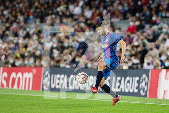 2021-10-20 - Jordi Alba of FC Barcelona during the UEFA Champions League, Group E football match between FC Barcelona and Dinamo Kiev on October 20, 2021 at Camp Nou stadium in Barcelona, Spain - FC BARCELONA VS DINAMO KIEV - UEFA CHAMPIONS LEAGUE - SOCCER