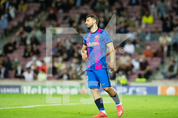 2021-10-20 - Sergio Aguero of FC Barcelona during the UEFA Champions League, Group E football match between FC Barcelona and Dinamo Kiev on October 20, 2021 at Camp Nou stadium in Barcelona, Spain - FC BARCELONA VS DINAMO KIEV - UEFA CHAMPIONS LEAGUE - SOCCER