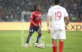 2021-10-20 - Renato Sanches of Lille during the UEFA Champions League, Group G football match between Lille OSC (LOSC) and Sevilla FC on October 20, 2021 at Stade Pierre Mauroy in Villeneuve-d'Ascq near Lille, France - LILLE OSC (LOSC) VS SEVILLA FC - UEFA CHAMPIONS LEAGUE - SOCCER
