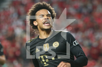 2021-10-20 - Leroy Sané of Bayern Munich celebrates after scoring during the UEFA Champions League, Group E football match between SL Benfica and Bayern Munich on October 20, 2021 at Estadio da Luz in Lisbon, Portugal - SL BENFICA VS BAYERN MUNICH - UEFA CHAMPIONS LEAGUE - SOCCER