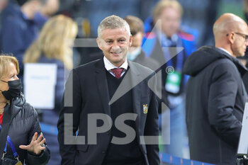 2021-11-02 - Ole Gunnar Solskjaer Manager of Manchester United during the UEFA Champions League, Group F football match between Atalanta BC and Manchester United on November 2, 2021 at Gewiss Stadium in Bergamo, Italy - ATALANTA BC VS MANCHESTER UNITED - UEFA CHAMPIONS LEAGUE - SOCCER