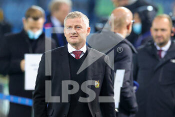 2021-11-02 - Ole Gunnar Solskjaer Manager of Manchester United during the UEFA Champions League, Group F football match between Atalanta BC and Manchester United on November 2, 2021 at Gewiss Stadium in Bergamo, Italy - ATALANTA BC VS MANCHESTER UNITED - UEFA CHAMPIONS LEAGUE - SOCCER