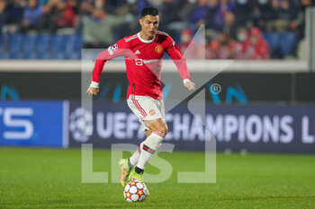 2021-11-02 - Cristiano Ronaldo (7) of Manchester United during the UEFA Champions League, Group F football match between Atalanta BC and Manchester United on November 2, 2021 at Gewiss Stadium in Bergamo, Italy - ATALANTA BC VS MANCHESTER UNITED - UEFA CHAMPIONS LEAGUE - SOCCER