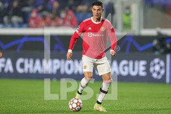 2021-11-02 - Cristiano Ronaldo (7) of Manchester United during the UEFA Champions League, Group F football match between Atalanta BC and Manchester United on November 2, 2021 at Gewiss Stadium in Bergamo, Italy - ATALANTA BC VS MANCHESTER UNITED - UEFA CHAMPIONS LEAGUE - SOCCER