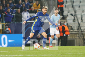 2021-11-02 - Jorginho of FC Chelsea during the UEFA Champions League, Group H football match between Malmo FF and Chelsea FC on November 2, 2021 at Eleda Stadion in Malmo, Sweden - MALMO FF VS CHELSEA FC - UEFA CHAMPIONS LEAGUE - SOCCER