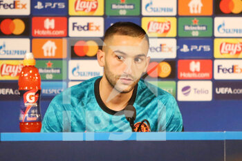 2021-11-02 - Press conference Hakim Ziyech of FC Chelsea during the UEFA Champions League, Group H football match between Malmo FF and Chelsea FC on November 2, 2021 at Eleda Stadion in Malmo, Sweden - MALMO FF VS CHELSEA FC - UEFA CHAMPIONS LEAGUE - SOCCER