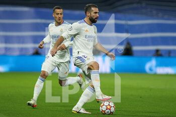 2021-11-03 - Daniel Carvajal of Real Madrid during the UEFA Champions League, Group D football match between Real Madrid and Shakhtar Donetsk on November 03, 2021 at Santiago Bernabeu stadium in Madrid, Spain - REAL MADRID VS SHAKHTAR DONETSK - UEFA CHAMPIONS LEAGUE - SOCCER