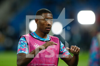 2021-11-03 - David Alaba of Real Madrid warms up during the UEFA Champions League, Group D football match between Real Madrid and Shakhtar Donetsk on November 03, 2021 at Santiago Bernabeu stadium in Madrid, Spain - REAL MADRID VS SHAKHTAR DONETSK - UEFA CHAMPIONS LEAGUE - SOCCER