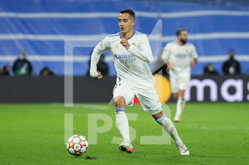 2021-11-03 - Lucas Vazquez of Real Madrid during the UEFA Champions League, Group D football match between Real Madrid and Shakhtar Donetsk on November 03, 2021 at Santiago Bernabeu stadium in Madrid, Spain - REAL MADRID VS SHAKHTAR DONETSK - UEFA CHAMPIONS LEAGUE - SOCCER