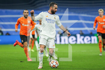 2021-11-03 - Daniel Carvajal of Real Madrid during the UEFA Champions League, Group D football match between Real Madrid and Shakhtar Donetsk on November 03, 2021 at Santiago Bernabeu stadium in Madrid, Spain - REAL MADRID VS SHAKHTAR DONETSK - UEFA CHAMPIONS LEAGUE - SOCCER