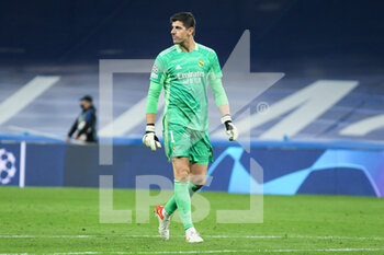 2021-11-03 - Thibaut Courtois of Real Madrid during the UEFA Champions League, Group D football match between Real Madrid and Shakhtar Donetsk on November 03, 2021 at Santiago Bernabeu stadium in Madrid, Spain - REAL MADRID VS SHAKHTAR DONETSK - UEFA CHAMPIONS LEAGUE - SOCCER
