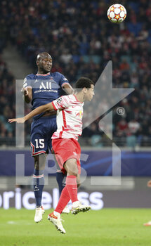 2021-11-03 - Danilo Pereira of PSG, Tyler Adams of RB Leipzig during the UEFA Champions League, Group A football match between RB Leipzig and Paris Saint-Germain (PSG) on November 3, 2021 at Red Bull Arena in Leipzig, Germany - RB LEIPZIG VS PARIS SAINT-GERMAIN - UEFA CHAMPIONS LEAGUE - SOCCER