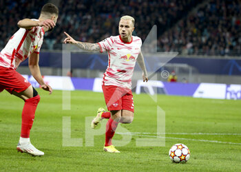 2021-11-03 - Jose Tasende aka Angelino of RB Leipzig during the UEFA Champions League, Group A football match between RB Leipzig and Paris Saint-Germain (PSG) on November 3, 2021 at Red Bull Arena in Leipzig, Germany - RB LEIPZIG VS PARIS SAINT-GERMAIN - UEFA CHAMPIONS LEAGUE - SOCCER