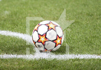 2021-11-03 - Adidas official matchball during the UEFA Champions League, Group A football match between RB Leipzig and Paris Saint-Germain (PSG) on November 3, 2021 at Red Bull Arena in Leipzig, Germany - RB LEIPZIG VS PARIS SAINT-GERMAIN - UEFA CHAMPIONS LEAGUE - SOCCER