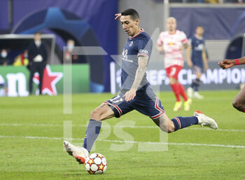 2021-11-03 - Angel Di Maria of PSG during the UEFA Champions League, Group A football match between RB Leipzig and Paris Saint-Germain (PSG) on November 3, 2021 at Red Bull Arena in Leipzig, Germany - RB LEIPZIG VS PARIS SAINT-GERMAIN - UEFA CHAMPIONS LEAGUE - SOCCER
