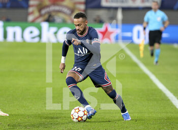 2021-11-03 - Neymar Jr of PSG during the UEFA Champions League, Group A football match between RB Leipzig and Paris Saint-Germain (PSG) on November 3, 2021 at Red Bull Arena in Leipzig, Germany - RB LEIPZIG VS PARIS SAINT-GERMAIN - UEFA CHAMPIONS LEAGUE - SOCCER